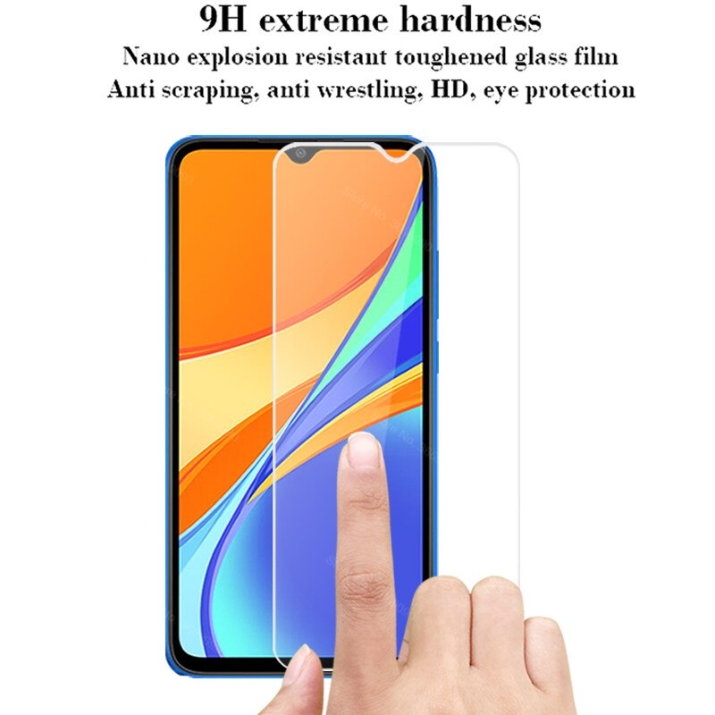 3 sztuk dla redmi 9c nfc ekran ochraniacz szkło hartowane dla xiaomi redmi 9c 9 c readme szkło ochronne film pokrywa redmi 9c 6.53''