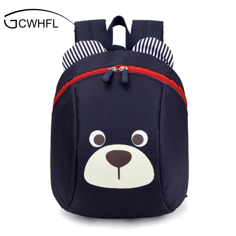 Sac à dos anti-perte pour enfant de 1-4 ans, motif animal mignon, chien, cartable pour maternelle