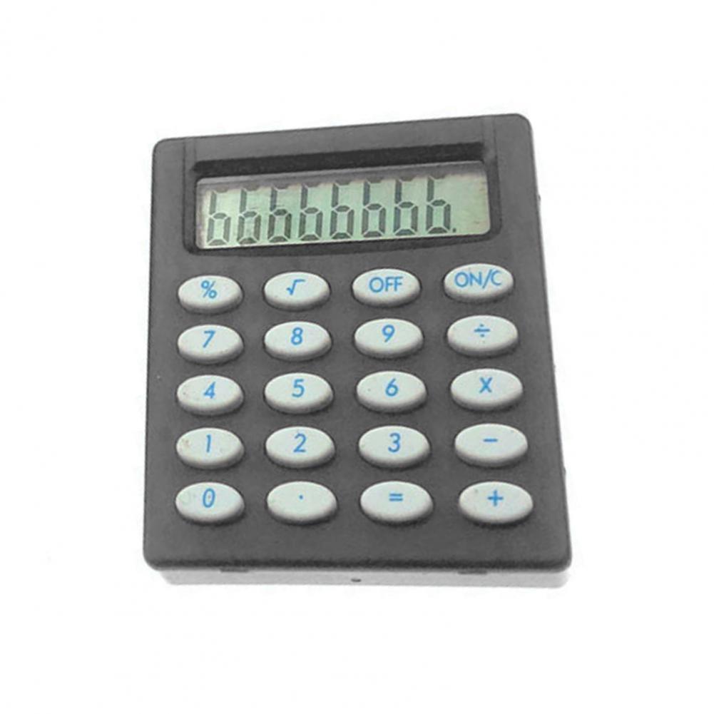 Pocket Calculator Useful 8-Digit Display Student Calculator Energy Saving Sensitive Key Mini Calculator: Black