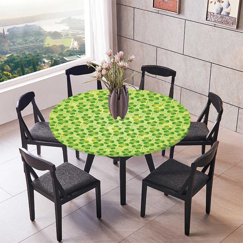 Decorative Tablecloths 47" / 59" Round Elastic Fitted Table Cloths Covers