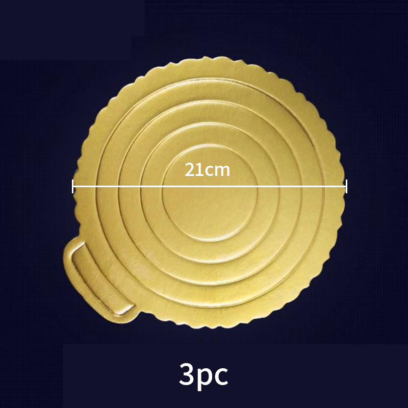 100 PCS Planches à Gateaux à La Mousse,Mini Cake Doré Jetable Plateau