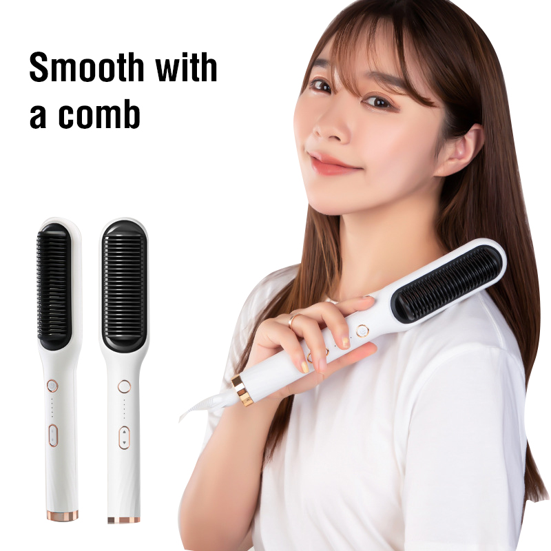 Hair Straightener Comb Straightener Dryer and Straightening Brush Iron Beard Electric Comb