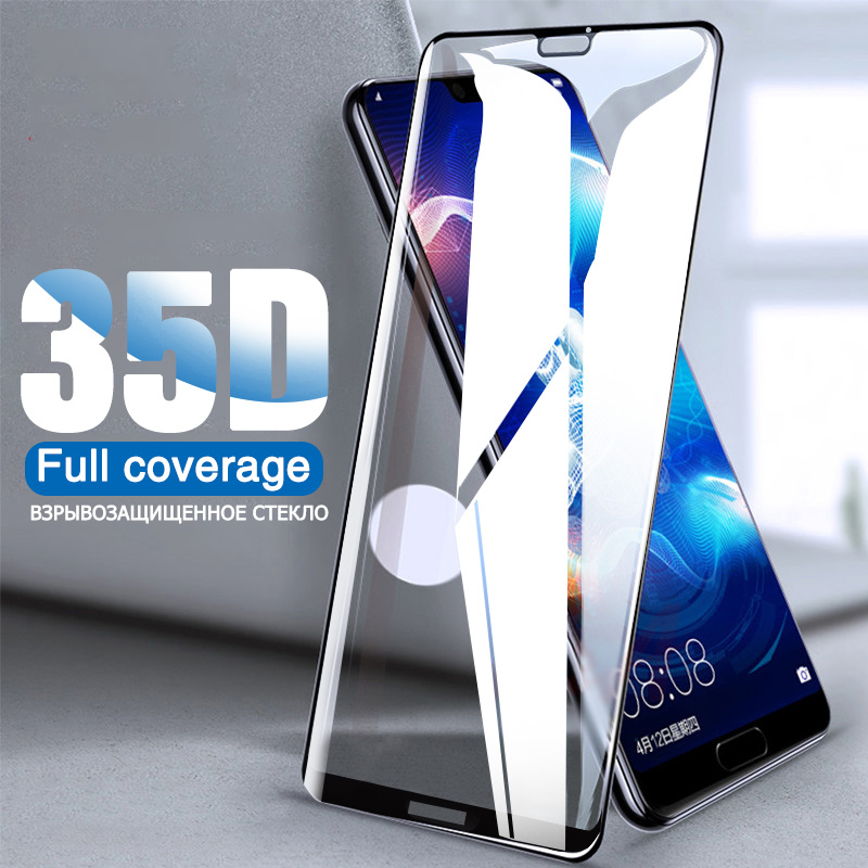 Vidrio Protector 35D para Huawei P20 Lite Pro P30 P10 Lite vidrio templado para Huawei Honor 9 Lite 10 V10 película protectora de pantalla