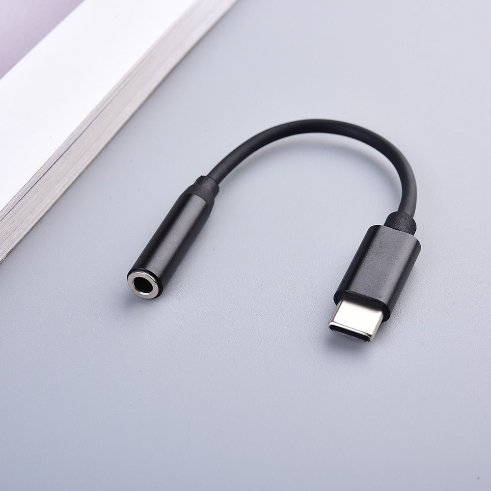 Type C 3.5Mm Jack Koptelefoon Usb C Tot 3.5Mm Dac Hoofdtelefoon Adapter Digitale Audio Kabel Voor Htc U12 plus U11 Leven U11 + U20 Samsung