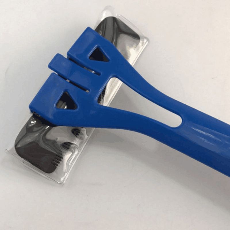 Men Women Manual Long Handle Back Hair Removal Body Shaver Leg Trimmer Big Blade DIY Safety Epilator for Close Pain-Free Shave