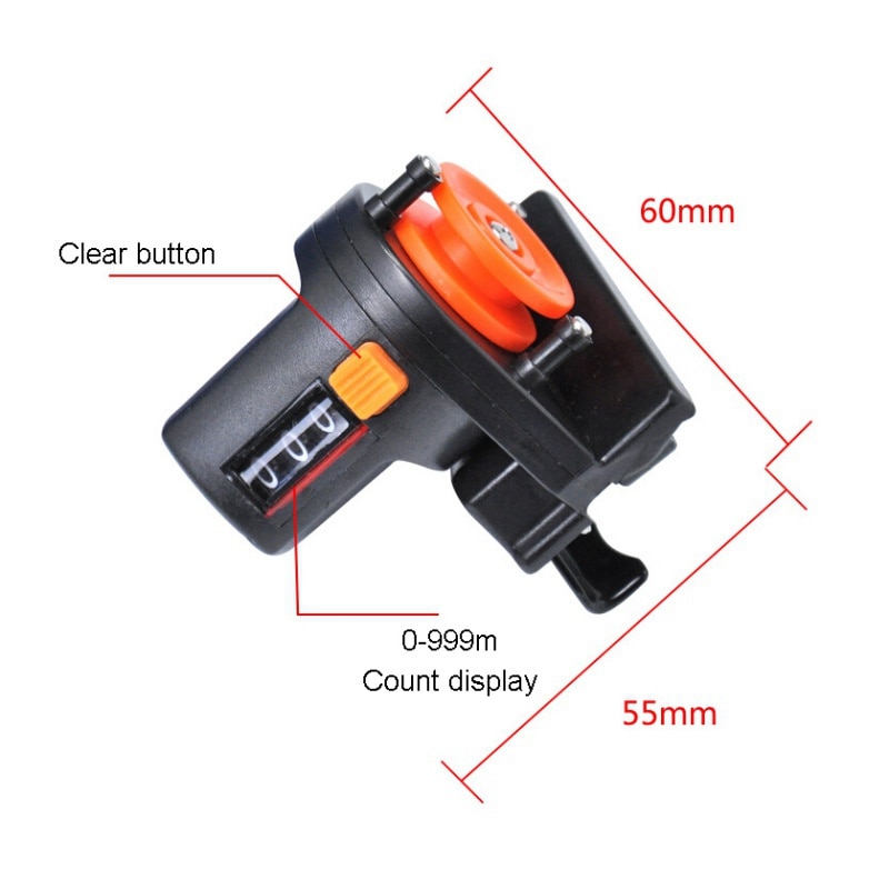 Practical Fishing Line Depth Finder Counter Digital Display Length Gauge Counter Accurate Manual Meter Gear Tools