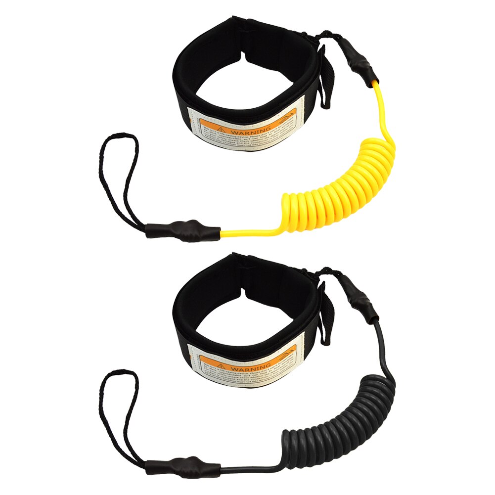 KEEP DIVING 55.5cm Ankle Leash Surfing Elastic Coiled Stand UP Paddle Board Leg Rope Surfboard Ankle Leash