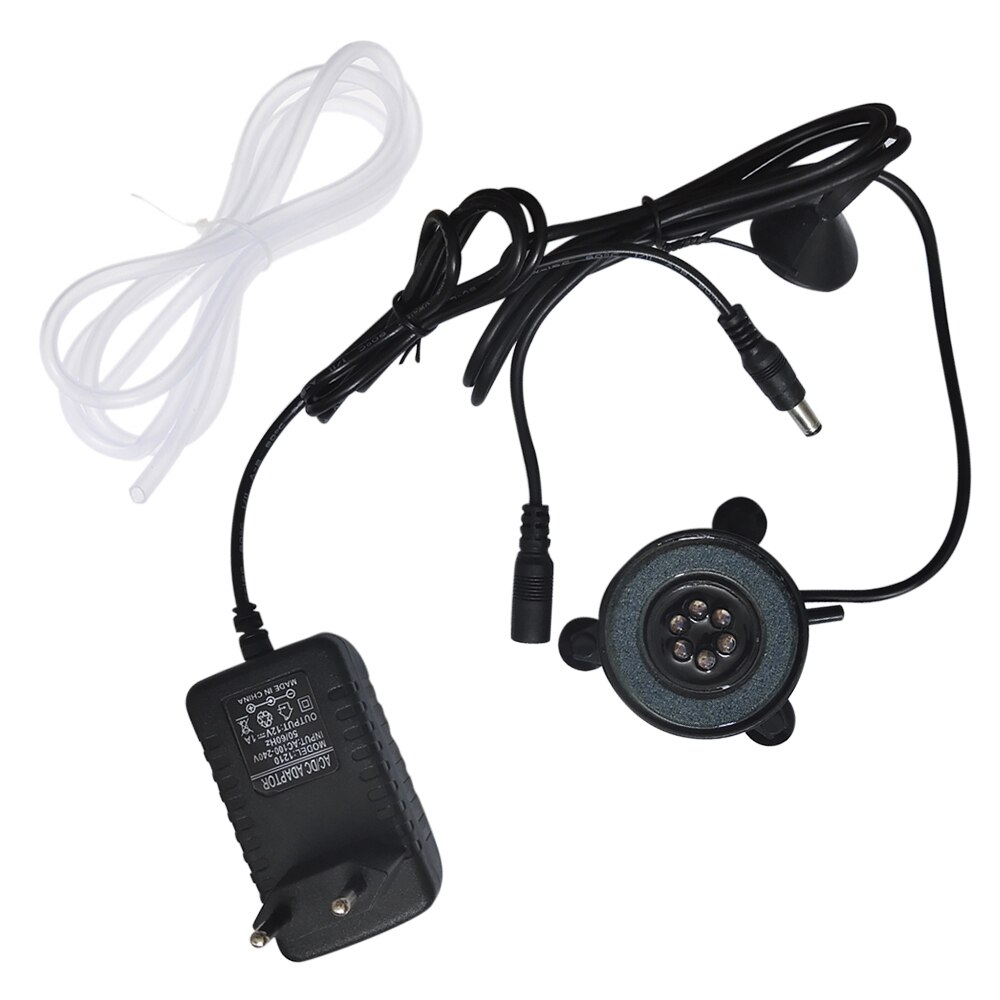 LED Air Bubble Light Underwater Submersible Fish Tank Light Color Changing Aquarium Air Bubble Lamp Aeration tools: EU