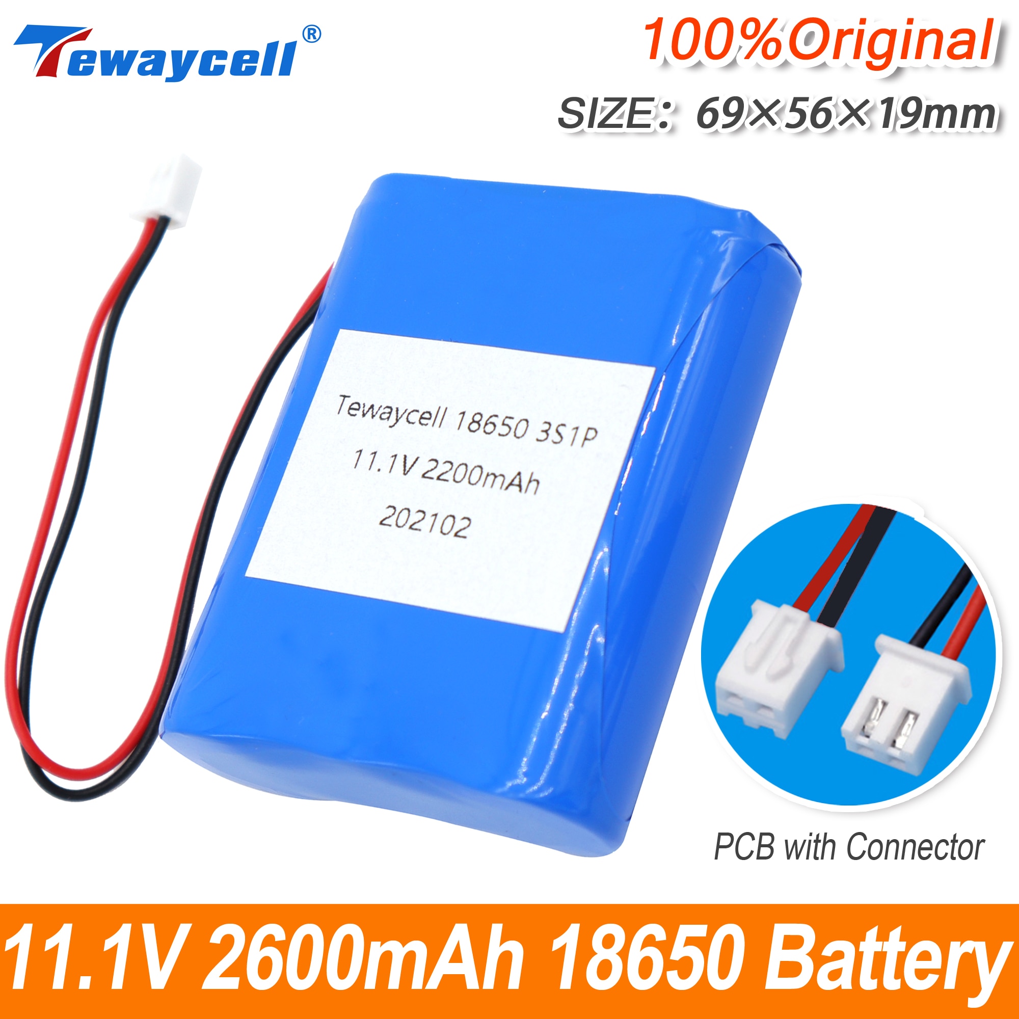 11.1V 2200mAh 3S1P 18650 Rechargeable Lithium ion ... – Vicedeal