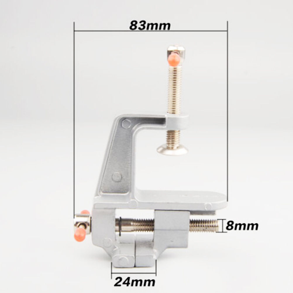 Small Jewelers Hobby Clamp On Table Bench Vise 1Pcs 3.5" Vice Aluminum Miniature Mini Tool