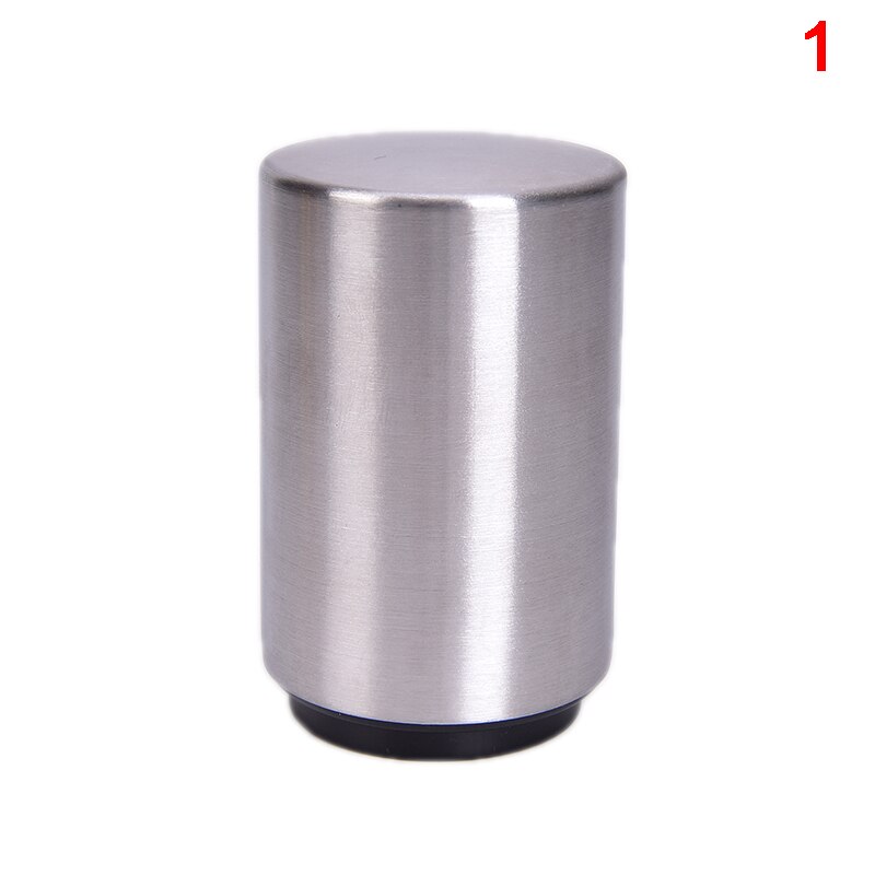 Pocket Rvs Flesopener Automatische Push Down Soda Bier Cap Opening: silver