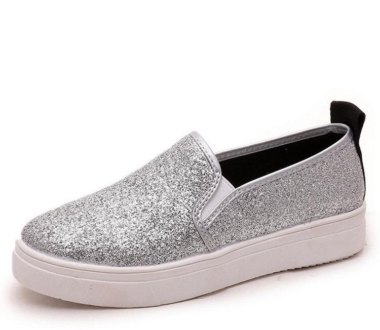 women's shoes muffins with thick-soled feet casual shoes a pedal flash sequins canvas shoes A157