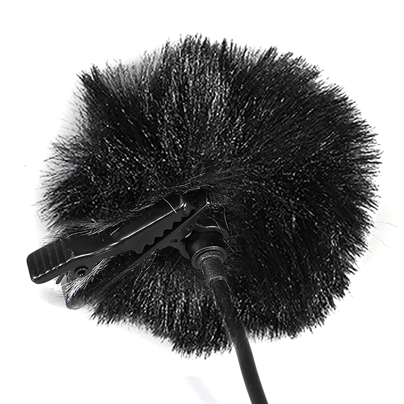 Universele Revers Mic Harige Windscherm Bont Windscherm Windkap Zachte Comfortabele Revers Lavalier Microfoons Cover