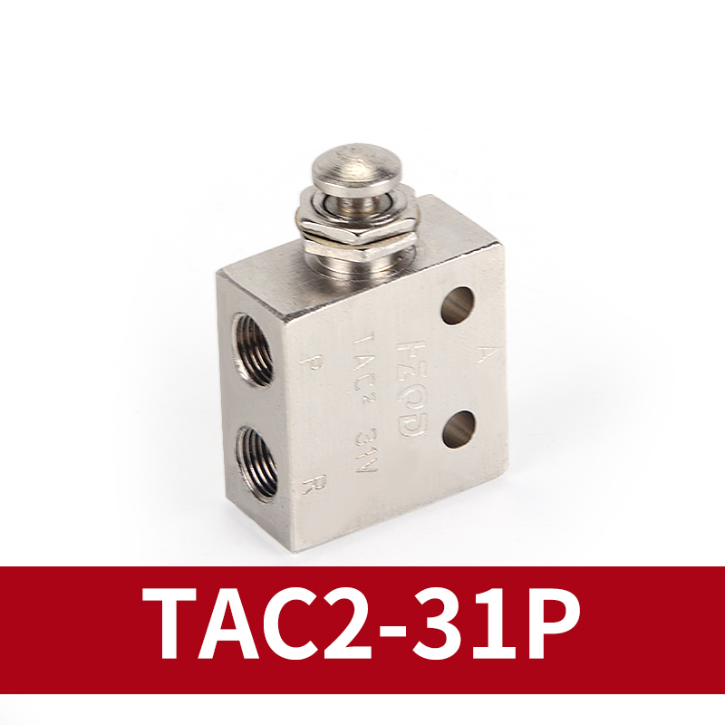 Luft pneumatisk mekanisk ventil vippeknap tac 2-41v 31v 41p 31p 41pp tac -4v 4p 3p 3v tv -3s: Rød