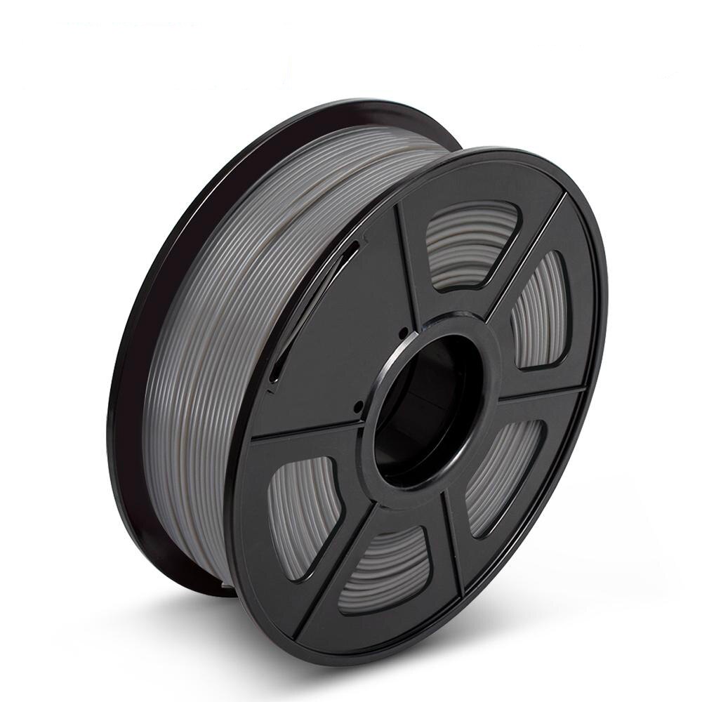 3 rotoli di SPLA 1.75 millimetri Filament 3kg/6.6lbs in bianco e nero grigio Vuoto Misura La Maggior Parte FDM 3D stampante con la nave veloce e di Alta Qualità.: SPLA-Grey