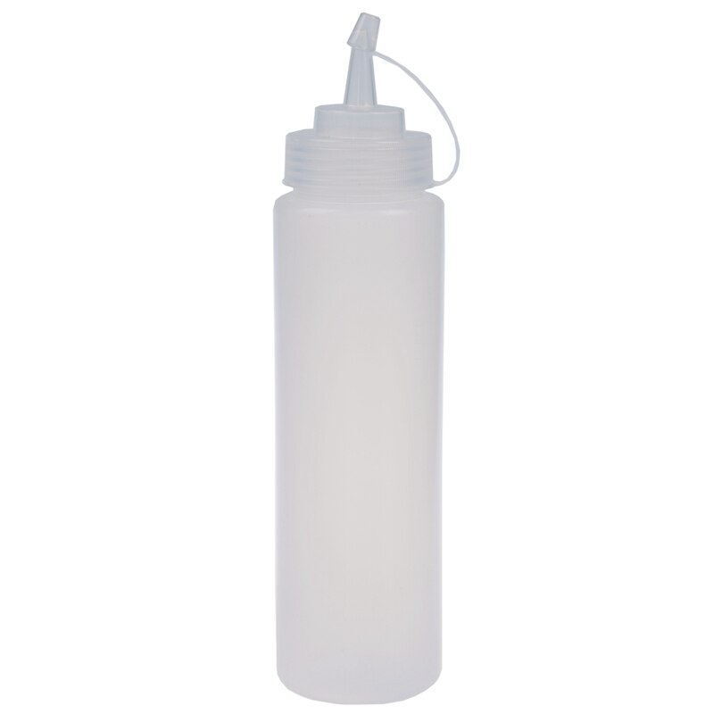 Witte plastic fles dispenser Compressie Saus-24 oz