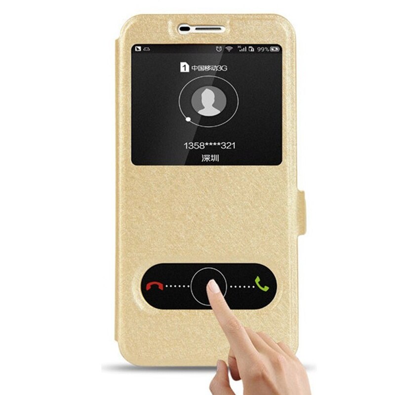 For Huawei Honor 4C Pro / TIT-AL00 HuaweiY6 Pro / TIT-L01 5.0" Case View Window Flip Cover Holder Stand Phone Cases on 4c Pro