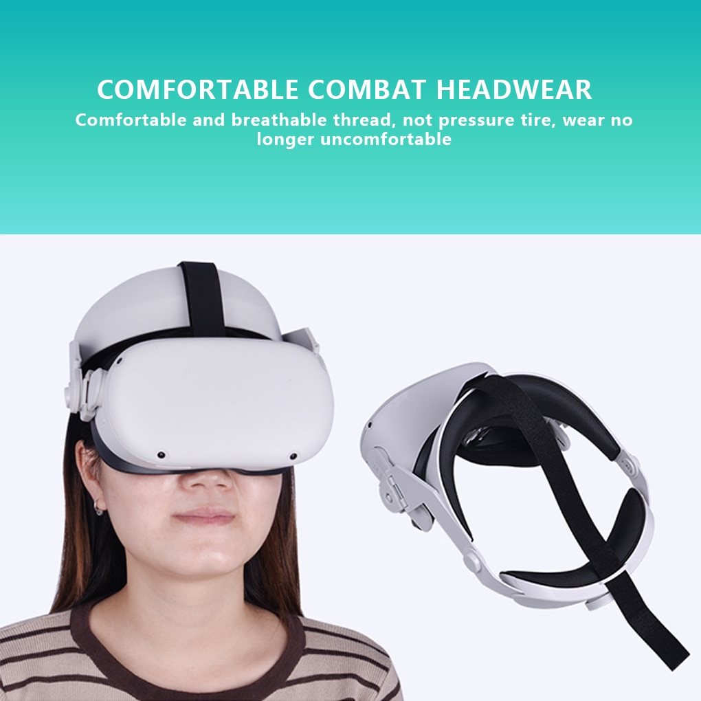 Adjustable Strap VR Glasses for Oculus Quest 2 VR Increase Supporting forcesupport and improve comfort-Virtual Reality Access