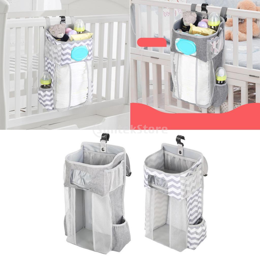 Portable Baby Cradle Hanging Bag Storage Inafnt Bedside for Diaper Partition