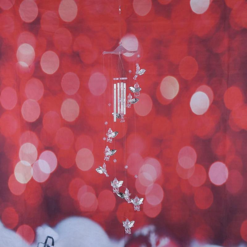 Antique Bells Wind Chimes Door Hanging Home Decor Silver