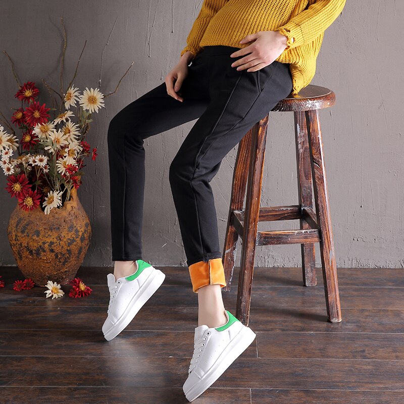 Winter Maternity Trousers Elastic Warm Thicken Pants For Pregnant Women Pregnancy Clothes Slim Autumn Maternity Sports Trousers