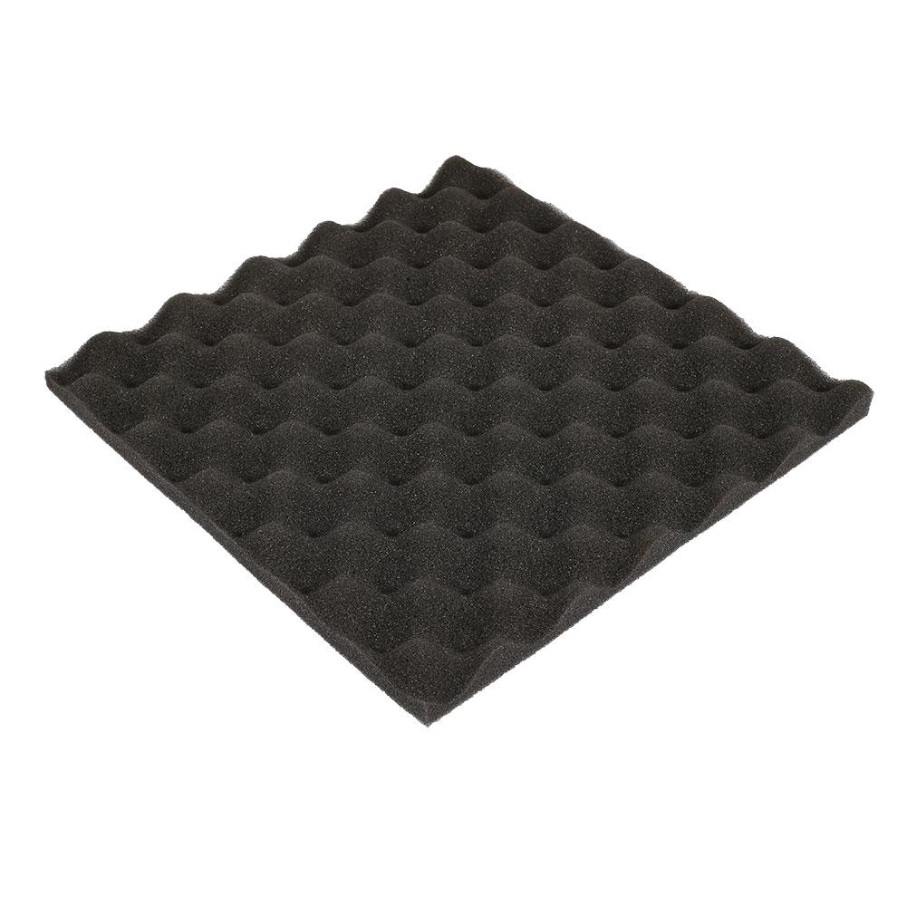 30*30cm Polyurethane Foam Sticker Sound Absorption Tiles Soundproof Tiles Studio Classroom Office Club Sound-Absorbing: Black  