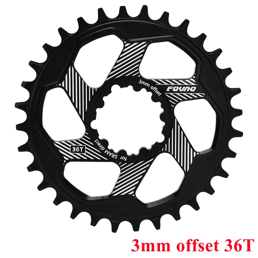 Deckas-Anillo de cadena para bicicleta GXP Direct a 104BCD 32T 34T 36 38T, 6mm Offset para sram XX1 Eagle X01 GX X1 X0 X9, manivela de bicicleta: GXP 3mm 36T
