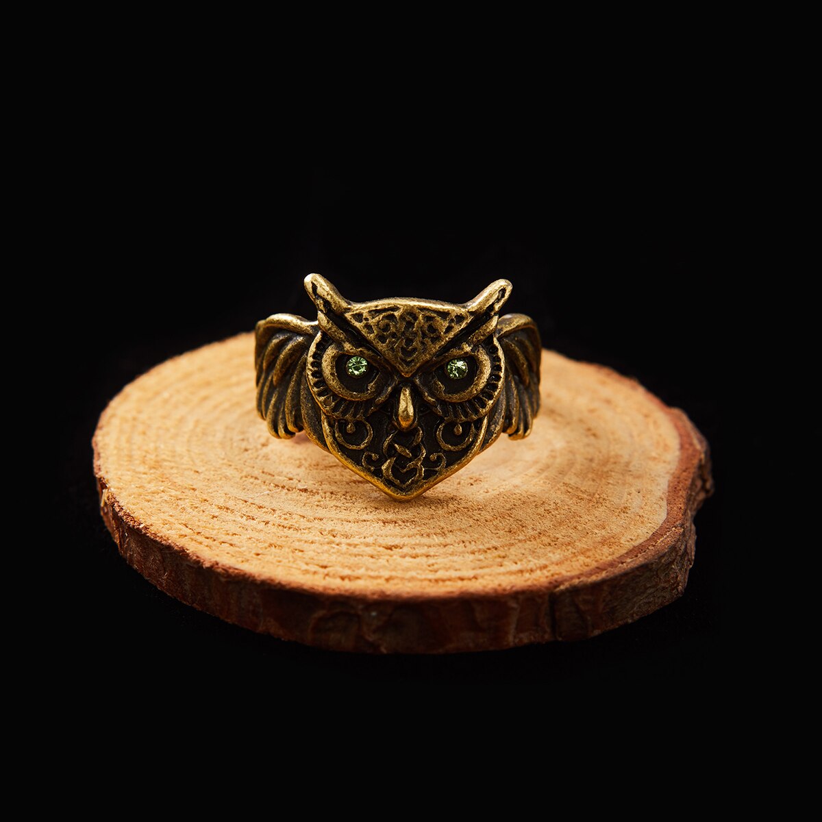 Jahrgang Niedlichen Blauen Augen Eule Ring Für Männer Frauen Offene Ringe Silber Farbe Engagement Hochzeit Paar Ring Schmuck: 3