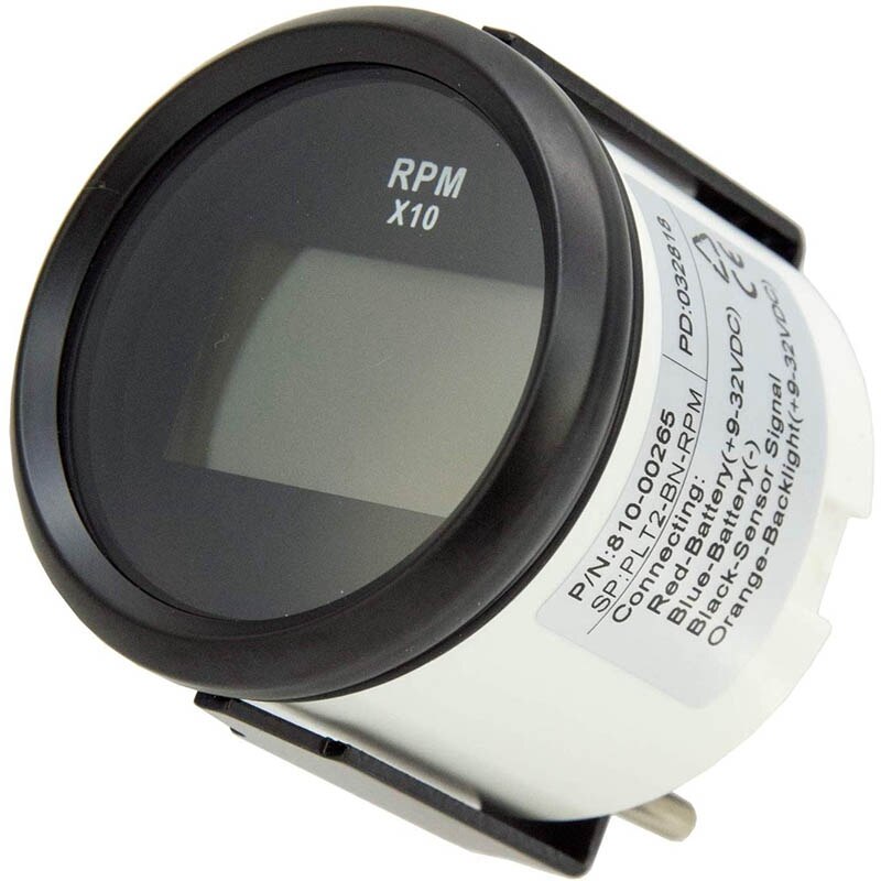 Tacómetro Digital LED para barco, medidor de hora de motor, fueraborda marino, medidor de RPM RV