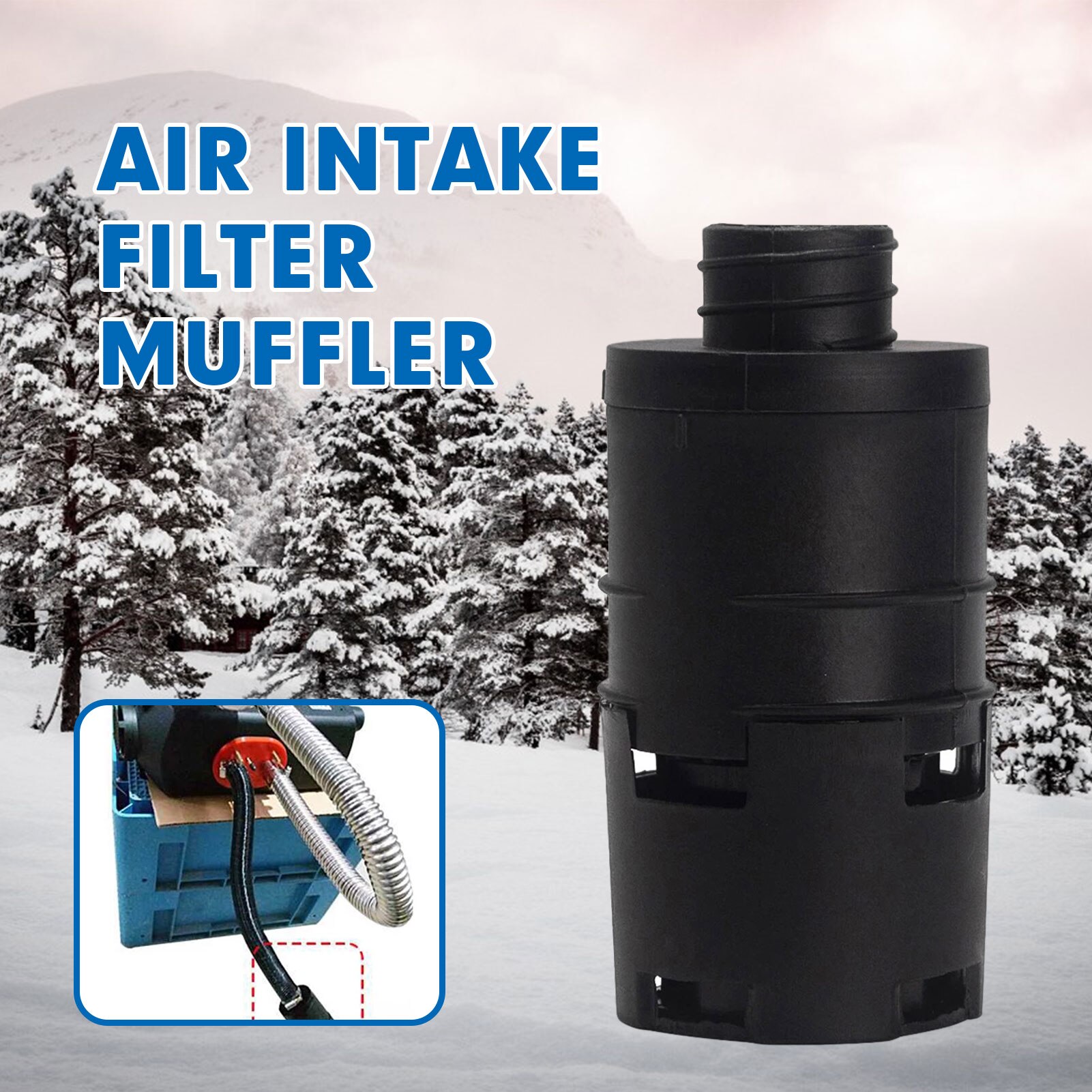 25 Mm Luchtfilter Inlaattraject Kit Flexibele Auto Heater Accessoires Voor Auto Kachels