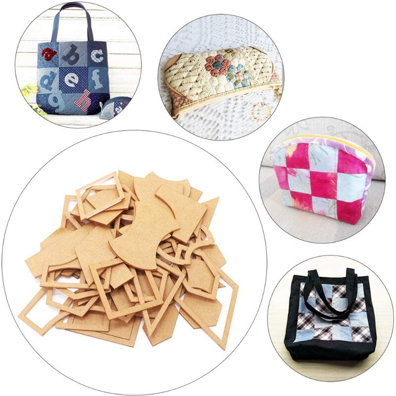 Gabarit de Quilting mixte à la main, ensemble de modèles de couture, outil de modélisation de courtepointe, tissu, bricolage, 54 pièces