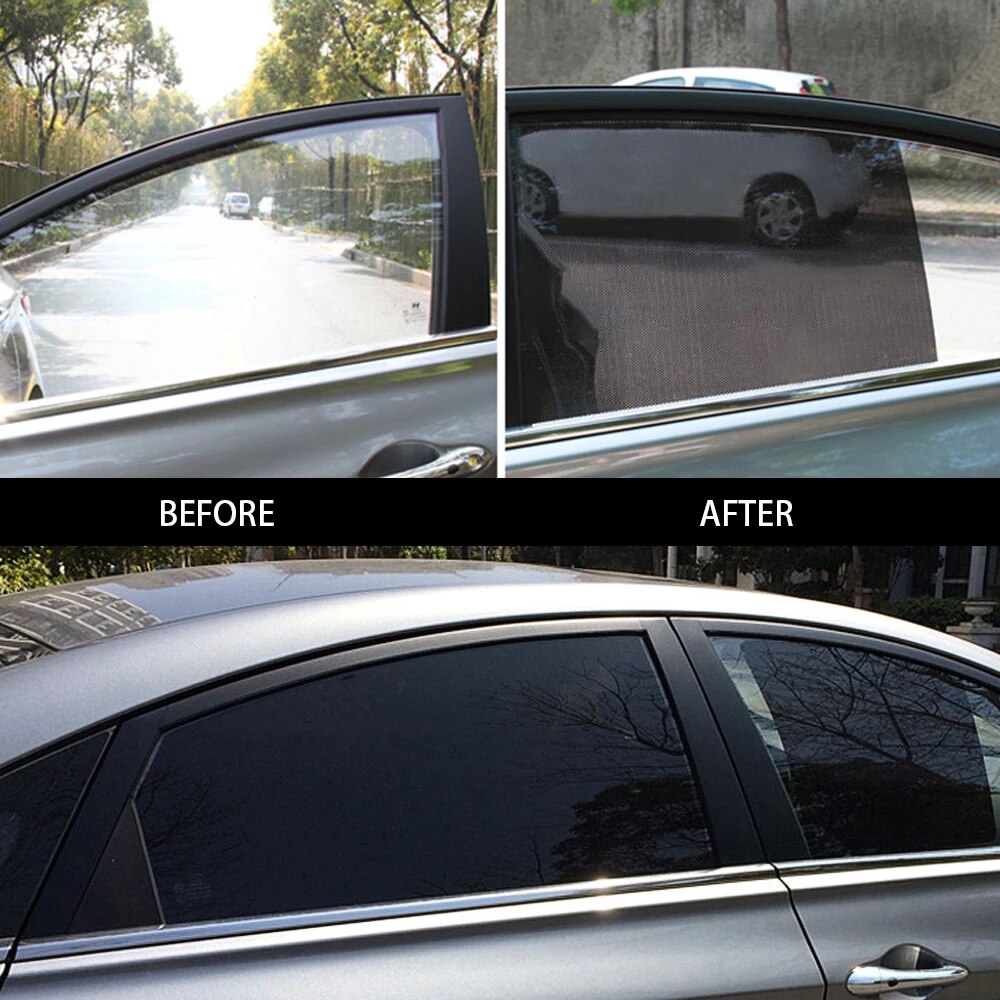 Adesivi elettrostatici per parasole per finestrino dell'auto privacy anti-UV Adesivi per finestre parasole punteggiati bianchi neri per coperture per blocchi laterali auto
