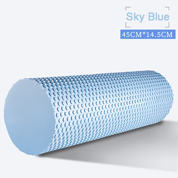 Yoga Pilates Yoga Block Pilates EVA Foam Roller Massage Roller Muscle Tissue Fitness Gym Yoga Pilates Workout Fitness Exercise: Skyblue 45x 14.5