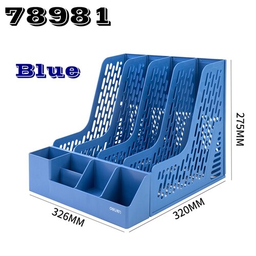 Delikatessen 78981 kunststoff Dokument Kasten mit stift Stand HÜFTEN datei korb datei tablett dokumente Verwaltung blau schwarz grau farben Optional: 78981-Blau