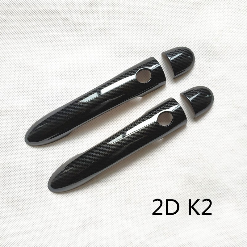 Til renault megane 2 ii mk2 tilbehør dørhåndtag cover trim håndtag covers plast imiteret kulfiber: 2 dk 2