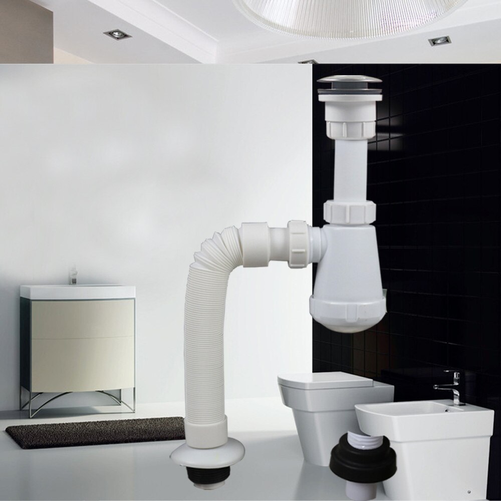 Talea Wastafel Gootsteen Kit Twee Soorten Afvoer Pijp In De Muur Of In De Grond Badkamer Filter Afvoer Zeef afval