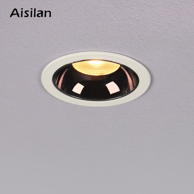 Aisilan Zwart LED Downlight achtergrond Spot Licht Anti-glare Aluminium Plafond Lamp CREE Chip CRI 93