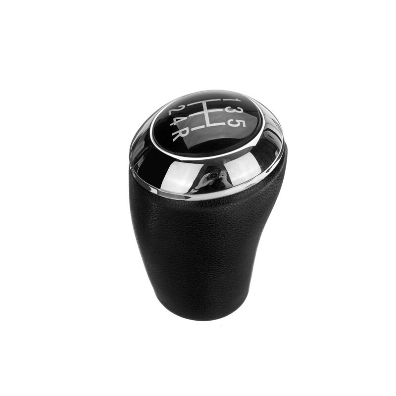 5 6 Speed Pookknop Voor Mazda 3 Bk Bl 5 Cr Cw Mazda 6 Ii Gh CX-7 Er MX-5 Nc Iii Mt Leather Shifter Versnellingspook: chrome 5R