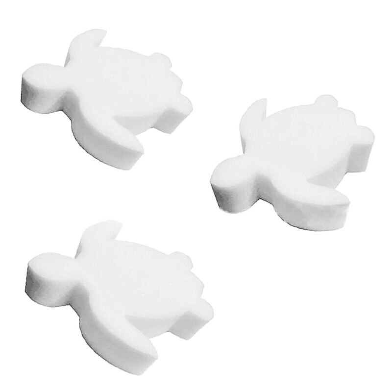 10 pièces tortue forme piscine mousse éponge filtre baignoire Spa huile absorbant boue outil de nettoyage