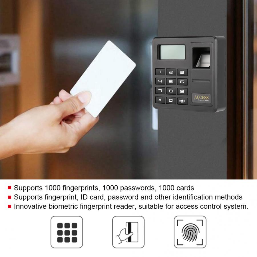 Intelligent Fingerprint Password Access Control RFID 125KHZ Wiegand26 Door Controller System Password Access Control