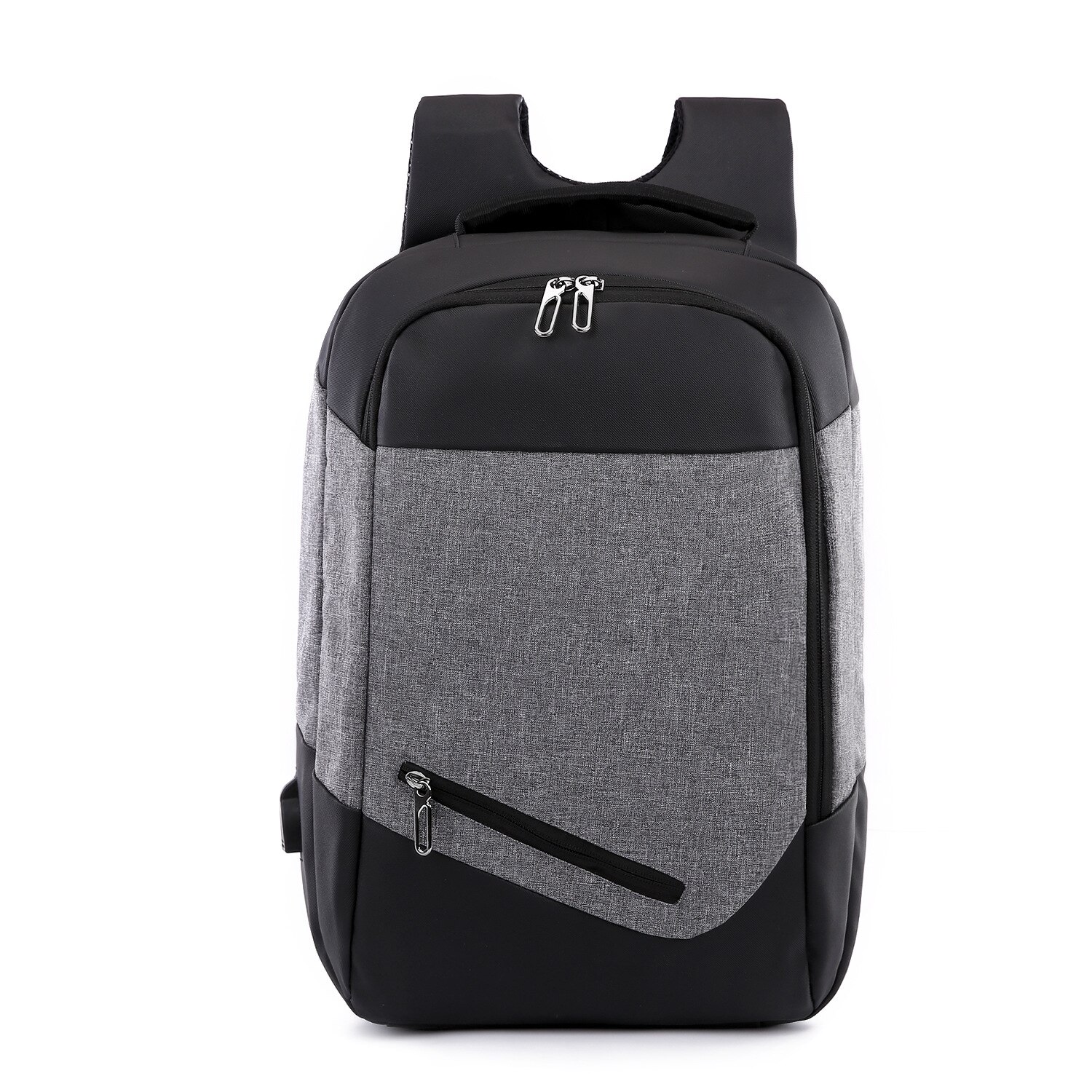 Men Backpack Backpack Large Capacity Business Casual Travel Computer Bag: light grey