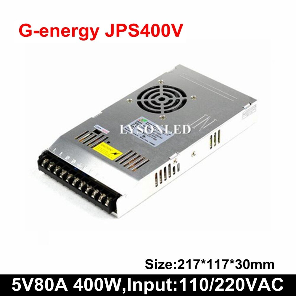 5v 80a 400w g-energy jps 400v psu 110/220v ac led display skiftende strømforsyning