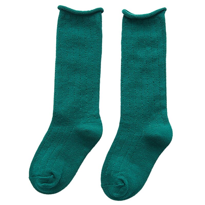 CYSINCOS 0-10Y niños calcetines largos medio tubo sólido algodón belleza caramelo colores calentadores bebé Calcetines niños Boby Niñas Ropa