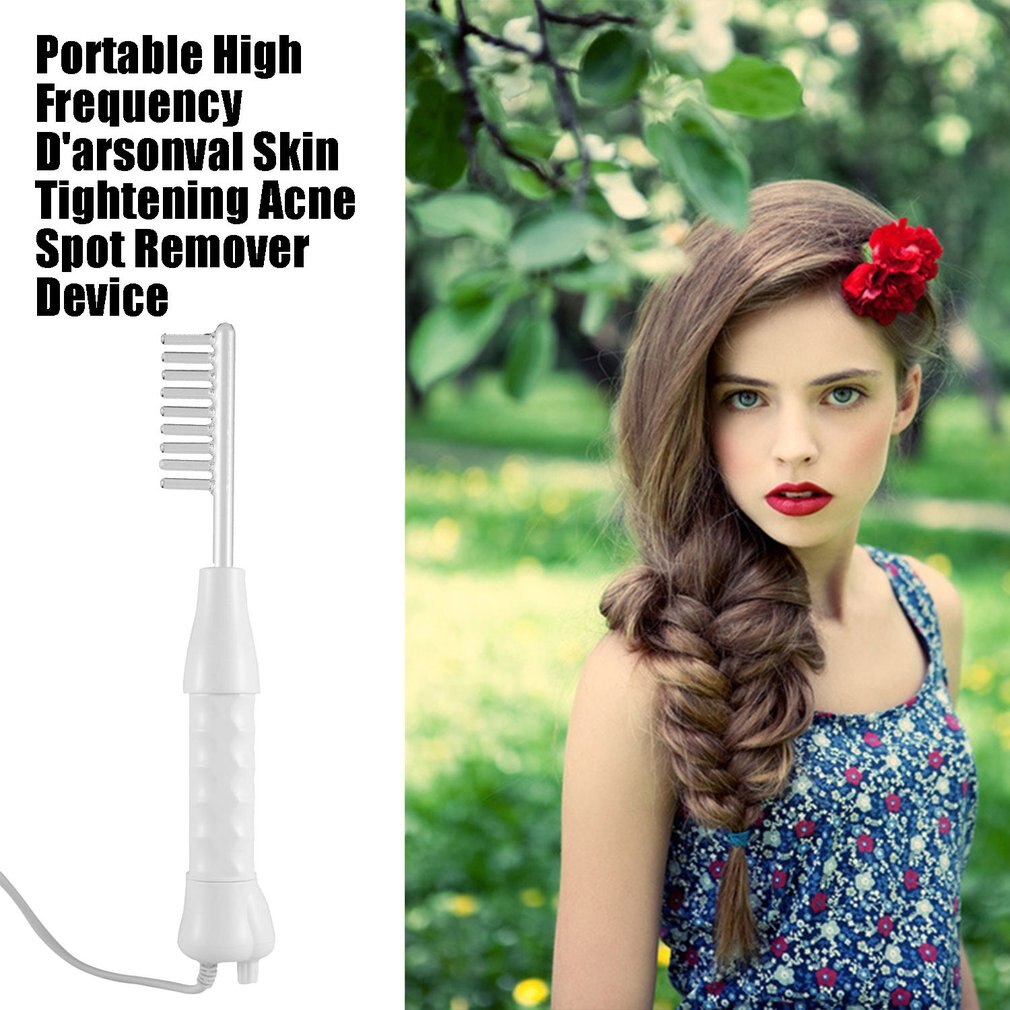 Portable High Frequency Electrotherapy Comb Facial Machine Wrinkle Beauty Device Skin Spot Remover Facial Care Tools EU/US Plug