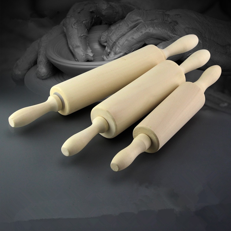 Rulle rullestif keramik værktøj træ rulle presset tryk polymer ler keramisk keramik værktøj
