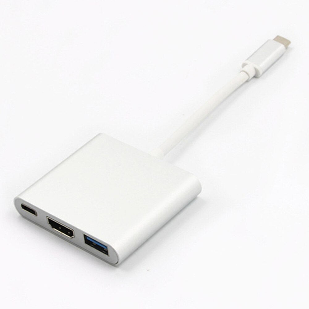 Muti- USB 3,1 Typ C Zu USB 3,0 USB-C multi-Hafen Dongle Dock Kabel für Macbook Profi Laptop: grau