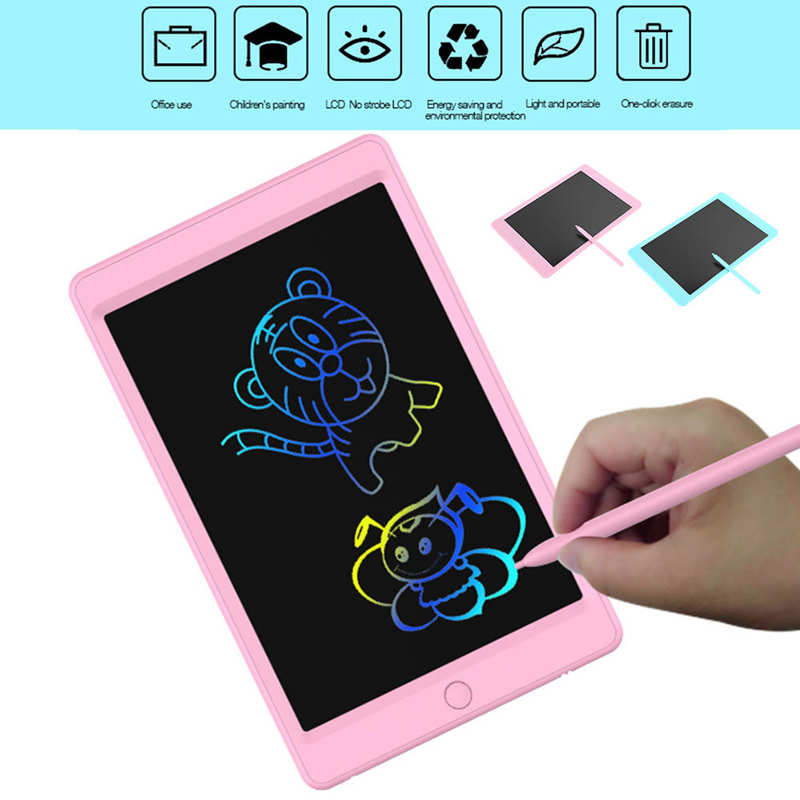 LCD Writing Tablet Color Handwriting Board Electronic Blackboard Children Smart Cartoon Painting Board 10.5inch
