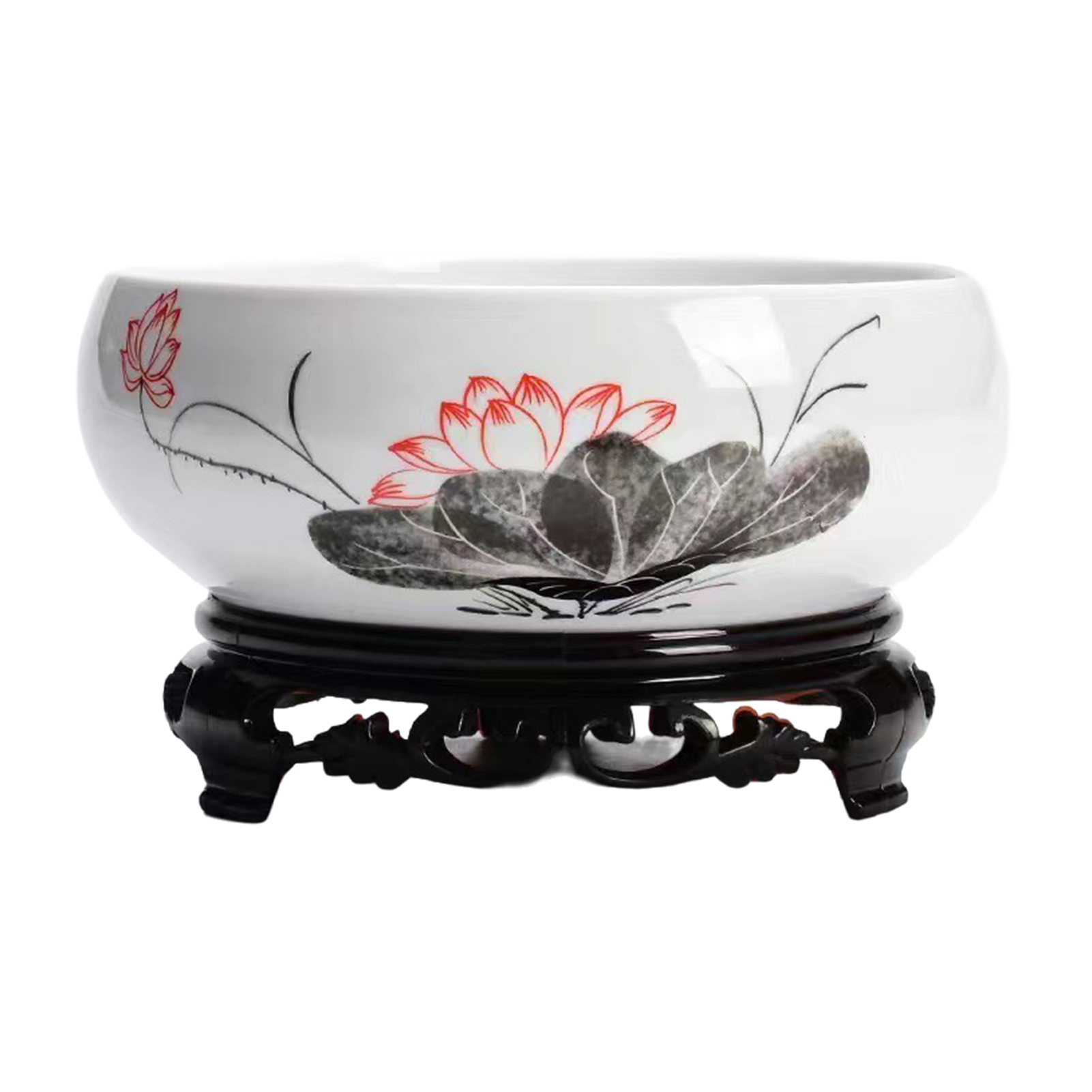 Elegante Kom Planter Decor Lotus Kommen Voor Balkon Tuin Lotus Kommen Waterpotten Voor Waterplanten Kommen Planten: Roze