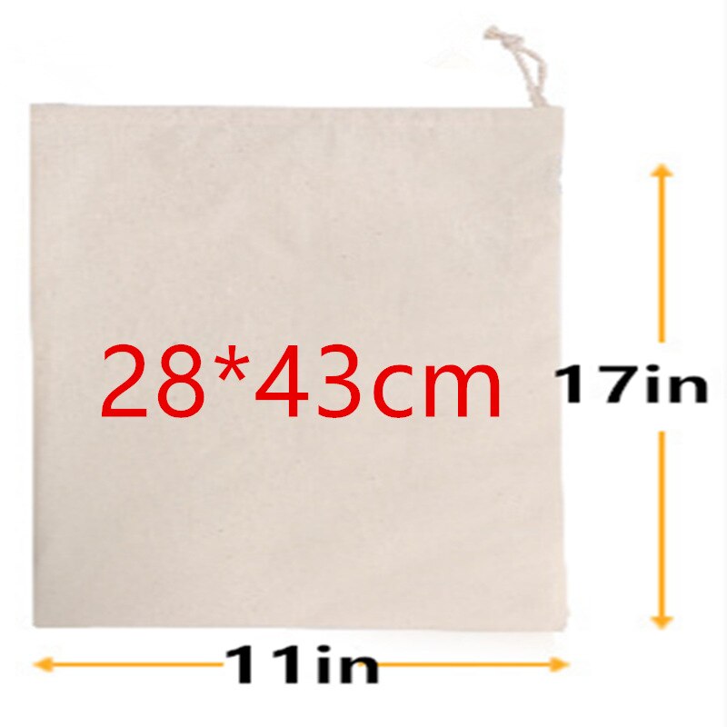 Bolsa de algodón reutilizable con cordón para la compra, bolsas de algodón para verduras/frutas/arroz/Pan, bolsas de viaje, 3 uds.: large