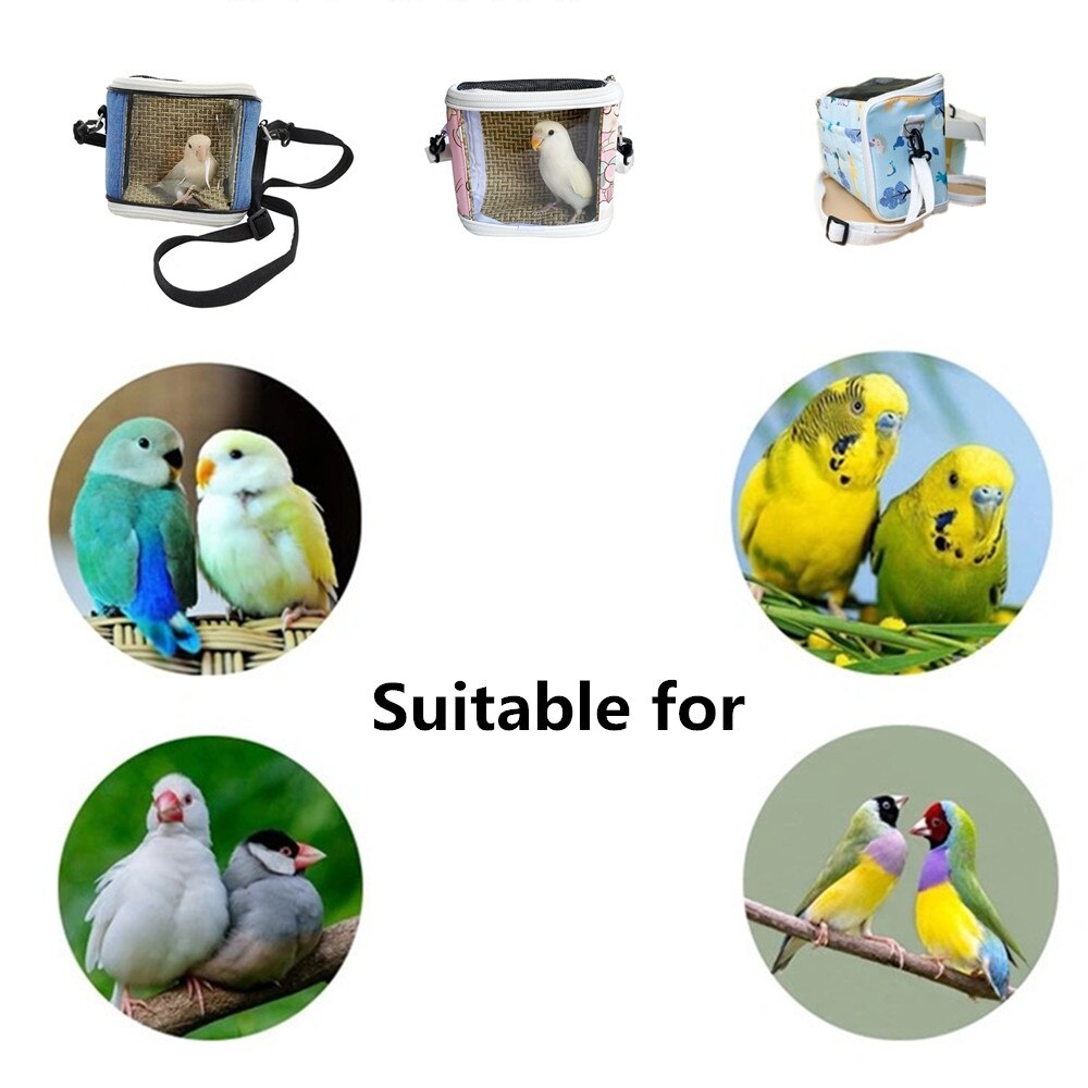 Cage de Transport d&#39;oiseaux de compagnie, sac de voyage Portable pour petits animaux, Transport de perroquets, écureuil léger et respirant, accessoires pour animaux de compagnie